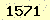 請輸入此驗證碼 : 1571