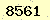 請輸入此驗證碼 : 8561