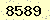 請輸入此驗證碼 : 8589