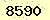 請輸入此驗證碼 : 8590