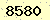 請輸入此驗證碼 : 8580