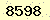 請輸入此驗證碼 : 8598