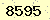 請輸入此驗證碼 : 8595