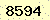 請輸入此驗證碼 : 8594