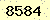 請輸入此驗證碼 : 8584