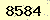 請輸入此驗證碼 : 8584