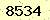 請輸入此驗證碼 : 8534