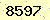 請輸入此驗證碼 : 8597