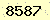 請輸入此驗證碼 : 8587