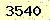 請輸入此驗證碼 : 3540
