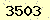 請輸入此驗證碼 : 3503