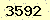 請輸入此驗證碼 : 3592