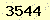 請輸入此驗證碼 : 3544