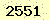 請輸入此驗證碼 : 2551