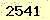 請輸入此驗證碼 : 2541