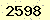請輸入此驗證碼 : 2598