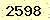 請輸入此驗證碼 : 2598