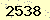 請輸入此驗證碼 : 2538
