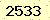 請輸入此驗證碼 : 2533