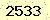 請輸入此驗證碼 : 2533