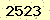 請輸入此驗證碼 : 2523