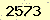 請輸入此驗證碼 : 2573
