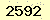 請輸入此驗證碼 : 2592