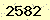 請輸入此驗證碼 : 2582