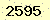 請輸入此驗證碼 : 2595