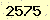 請輸入此驗證碼 : 2575