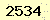 請輸入此驗證碼 : 2534