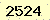 請輸入此驗證碼 : 2524