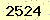 請輸入此驗證碼 : 2524
