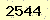 請輸入此驗證碼 : 2544