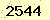 請輸入此驗證碼 : 2544