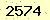 請輸入此驗證碼 : 2574