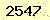 請輸入此驗證碼 : 2547