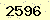 請輸入此驗證碼 : 2596