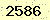 請輸入此驗證碼 : 2586