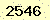 請輸入此驗證碼 : 2546