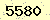 請輸入此驗證碼 : 5580