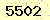 請輸入此驗證碼 : 5502