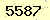 請輸入此驗證碼 : 5587