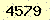 請輸入此驗證碼 : 4579