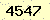 請輸入此驗證碼 : 4547