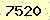請輸入此驗證碼 : 7520
