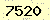請輸入此驗證碼 : 7520