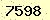 請輸入此驗證碼 : 7598