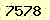 請輸入此驗證碼 : 7578