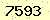 請輸入此驗證碼 : 7593